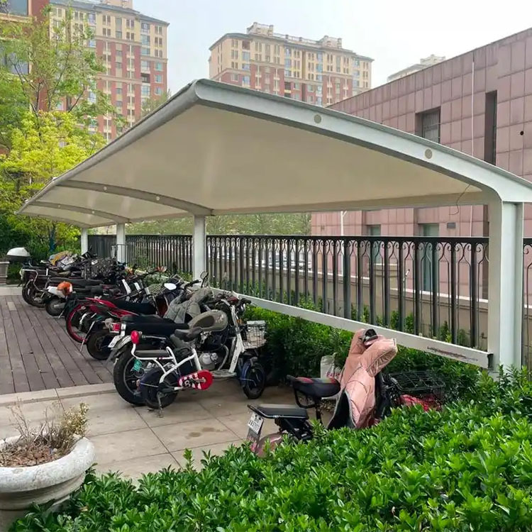 讷河市膜结构电动车棚